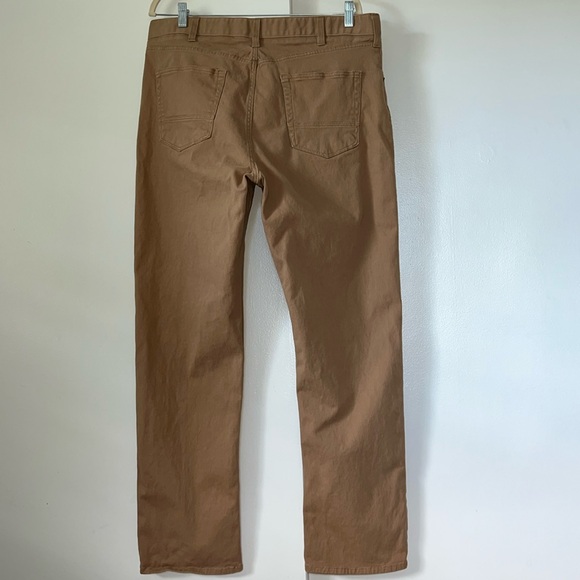 Iron Co. Cotton Pants SIZE 36/32 Beige Light Brown - Picture 2 of 3